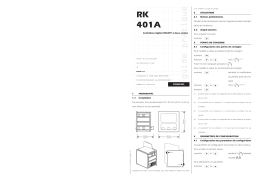 Evco RK401A Fiche technique