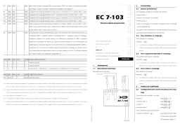 Evco EC7103 Fiche technique