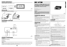 Evco EC3T20 Fiche technique