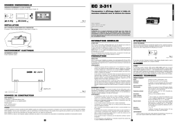 Evco EC2311 Fiche technique