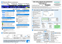 Hioki POWER ANALYZER 3390 Mode d'emploi