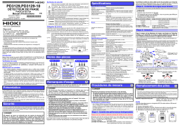 Hioki PHASE DETECTOR PD3129,PD3129-10 Manuel utilisateur