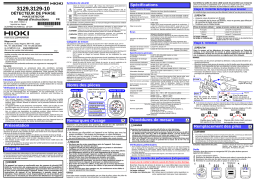 Hioki PHASE DETECTOR 3129,3129-10 Manuel utilisateur