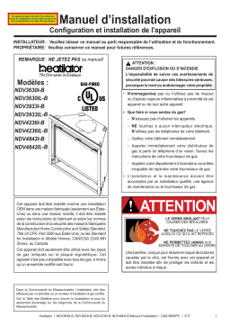 Heatilator NDV-B Series Installation manuel