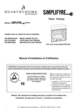 Heatilator Simplifyre 26 CAB Installation manuel