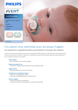 Avent SCF172/02 Avent Sucettes aérées Manuel utilisateur