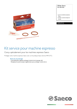 Saeco RI9127/12 Saeco Kit service Manuel utilisateur