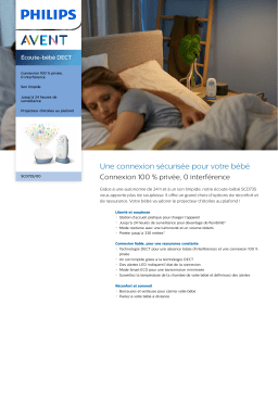 Avent SCD735/00 Avent Écoute-bébé DECT Manuel utilisateur