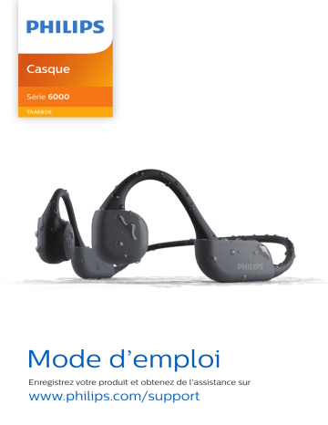 Philips TAA6606BK/00 Casque Bluetooth® à conduction osseuse Manuel utilisateur | Fixfr