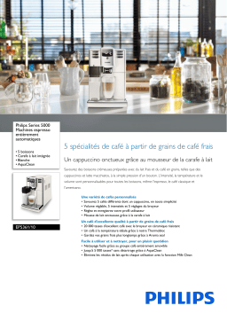 Philips EP5361/10 Series 5000 Machines espresso entièrement automatiques Manuel utilisateur