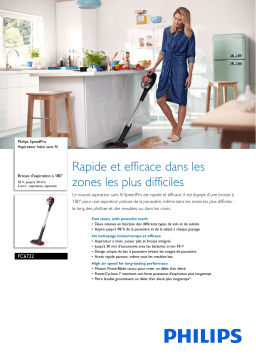 Philips FC6722/01R1 SpeedPro Aspirateur balai sans fil Manuel utilisateur