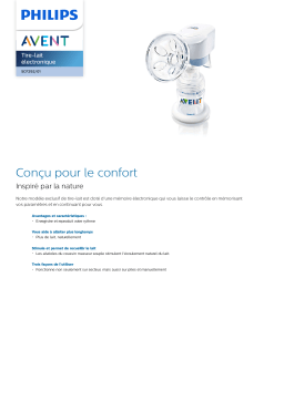 Avent SCF292/01 Avent Tire-lait électronique Manuel utilisateur