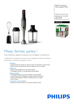 Philips HR2652/90 Viva Collection Mixeur plongeant ProMix Manuel utilisateur