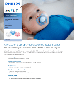 Avent SCF178/23 Avent Sucettes aérées Manuel utilisateur