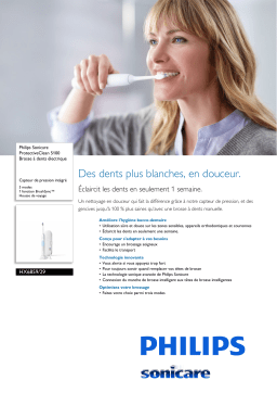 Sonicare HX6859/29 Sonicare ProtectiveClean 5100 Brosse à dents électrique Manuel utilisateur