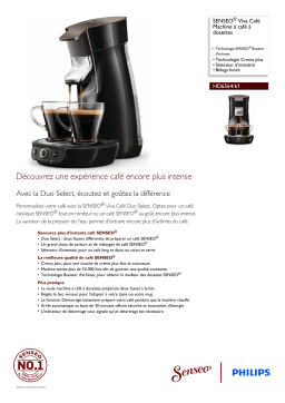 SENSEO® HD6564/61 SENSEO® Viva Café Machine à café à dosettes Manuel utilisateur