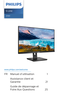 Philips 272S1M/01 Moniteur LCD Manuel utilisateur