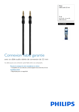 Philips DLC2403B/04 Câble audio 3,5 mm Manuel utilisateur