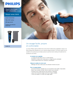 Philips S5466/18 Shaver series 5000 Rasoir électrique 100 % étanche Manuel utilisateur