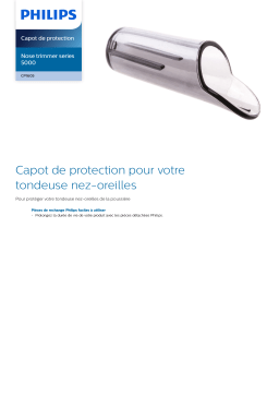 Philips CP1605/01 Capot de protection Manuel utilisateur