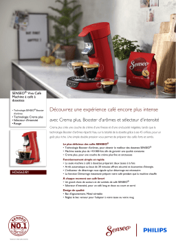 SENSEO® HD6563/81 SENSEO® Viva Café Machine à café à dosettes Manuel utilisateur