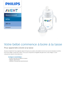 Avent SCF643/07 Avent Airflex Biberon évolutif Manuel utilisateur