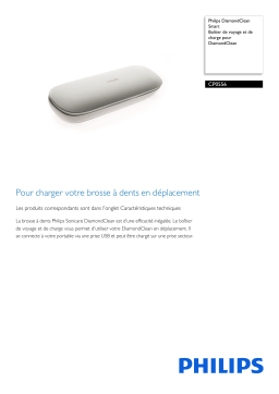 Philips CP0556/01 DiamondClean Smart Boîtier de voyage et de charge pour DiamondClean Manuel utilisateur