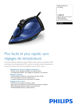 Philips GC3920/20R1 PerfectCare Fer vapeur Manuel utilisateur