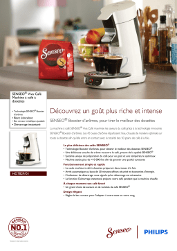 SENSEO® HD7829/01 SENSEO® Viva Café Machine à café à dosettes Manuel utilisateur