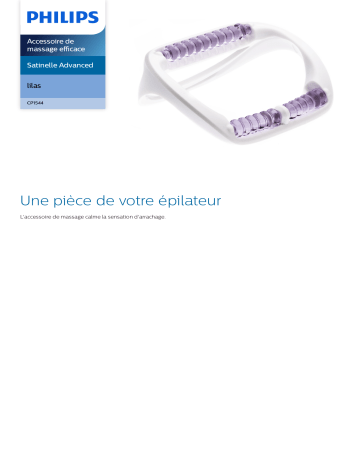 Philips CP1544/01 Accessoire de massage efficace Manuel utilisateur | Fixfr