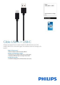 Philips DLC3104A/03 Câble USB-A > USB-C Manuel utilisateur