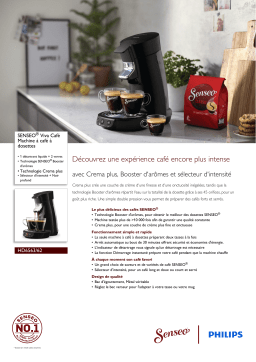 SENSEO® HD6563/62 SENSEO® Viva Café Machine à café à dosettes Manuel utilisateur