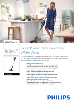 Philips FC6726/01 SpeedPro Aspirateur balai sans fil Manuel utilisateur