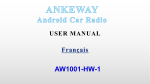 ANKEWAY 7 Pouces [2G+16G] RDS Autoradio Android 2 DIN FM Radio Manuel utilisateur