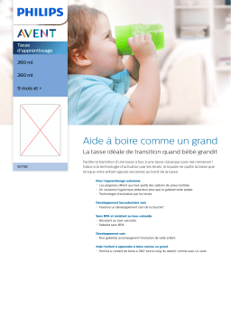 Avent SCF782/30 Avent Tasse d'apprentissage Manuel utilisateur