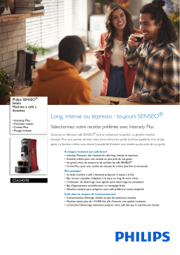 Philips CSA240/90 SENSEO® Select Machine à café à dosettes Manuel utilisateur