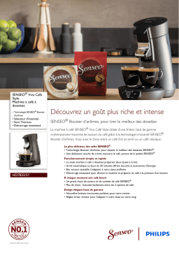 SENSEO® HD7833/51 SENSEO® Viva Café Style Machine à café à dosettes Manuel utilisateur