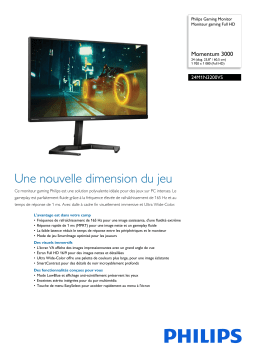 Philips 24M1N3200VS/01 Gaming Monitor Moniteur gaming Full HD Manuel utilisateur