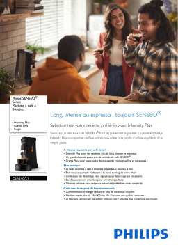 Philips CSA240/21 SENSEO® Select Machine à café à dosettes Manuel utilisateur