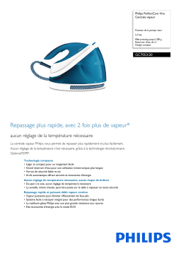 Philips GC7053/20 PerfectCare Viva Centrale vapeur Manuel utilisateur