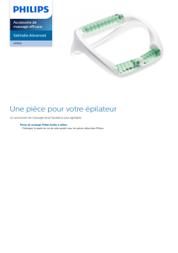 Philips CP1533/01 Accessoire de massage efficace Manuel utilisateur