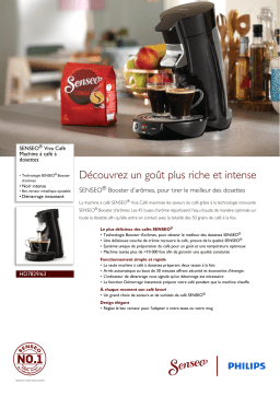 SENSEO® HD7829/63 SENSEO® Viva Café Machine à café à dosettes Manuel utilisateur