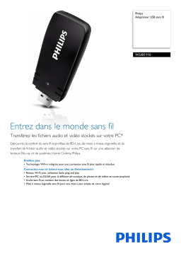 Philips WUB1110/00 Adaptateur USB sans fil Manuel utilisateur