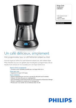 Philips HD7470/20 Daily Collection Cafetière Manuel utilisateur