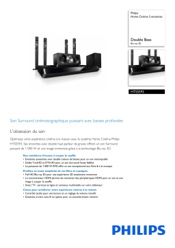 Philips HTS5593/12 Home Cinéma 5 enceintes Manuel utilisateur