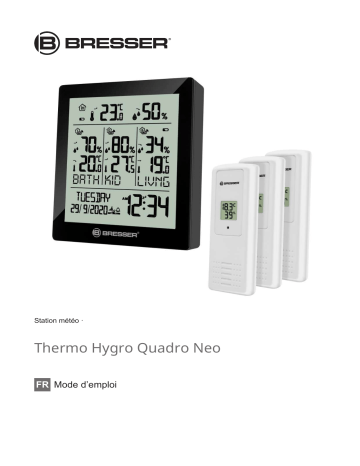 Bresser 7000025000000 Temeo Hygro Quadro Prestige Thermo-/ Hygrometer Manuel du propriétaire | Fixfr