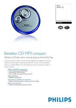 Philips EXP3361/00C Baladeur CD Manuel utilisateur