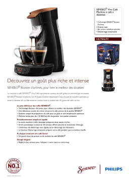 SENSEO® HD7836/91 SENSEO® Viva Café Machine à café à dosettes Manuel utilisateur