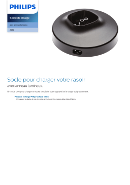 Philips AC50/01 Socle de charge Manuel utilisateur