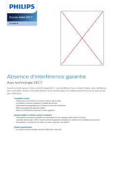 Philips SCD488/05 Écoute-bébé DECT Manuel utilisateur